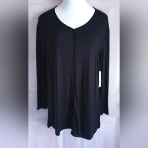 NWT Westbound Black Pullover Tunic Size Large